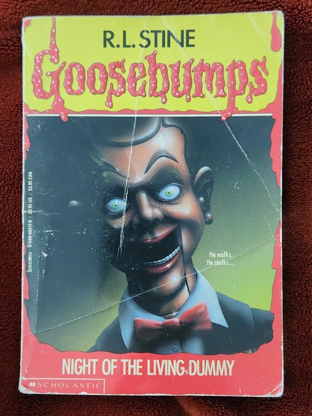 Goosebumps: Night Of The Living Dummy.  Paperback book.